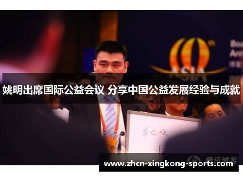 姚明出席国际公益会议 分享中国公益发展经验与成就