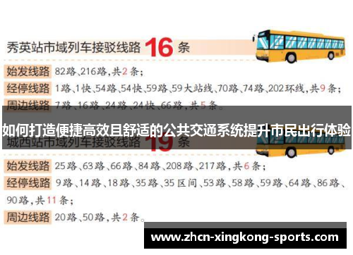 如何打造便捷高效且舒适的公共交通系统提升市民出行体验